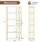 Modern 6-Tier Book Shelf Heavy-Duty Frame with Wall Anchor Kits